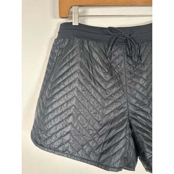 Athleta Apres Quilted Ski Shorts New Size 10 Black - Picture 2 of 9